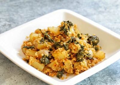 Roasted Potato + Kale Quinoa Skillet with Sage