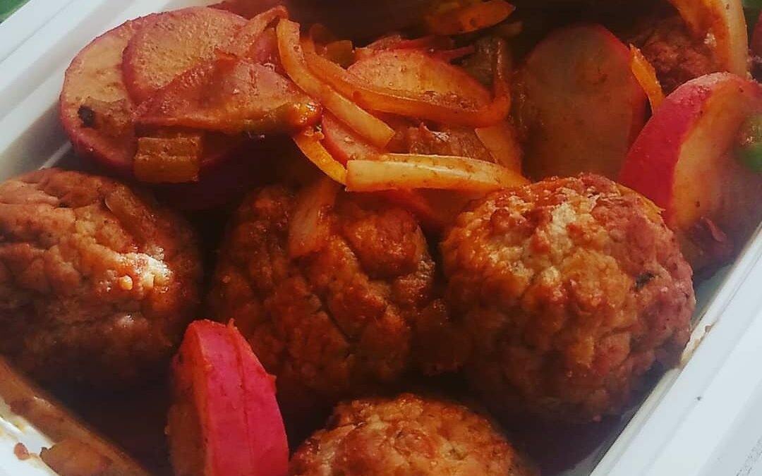 Spicy Cumin Walnut Mushroom “Meat”balls
